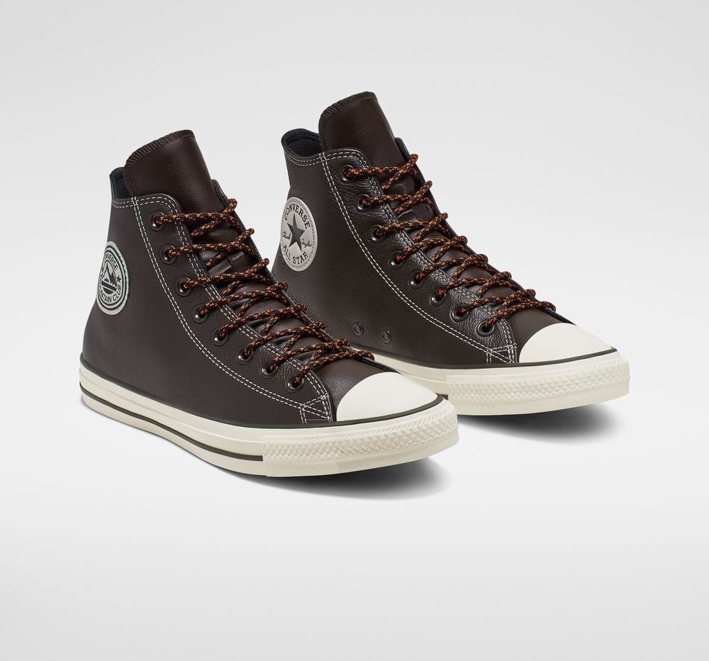 Converse brune best sale